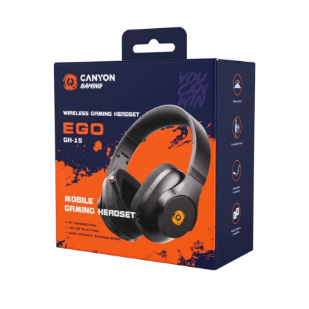 CANYON EGO GH-15 Wireless Gaming Headset, White