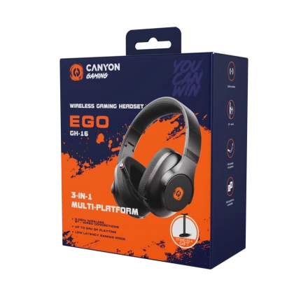 CANYON EGO GH-16 Wireless Gaming Headset, White