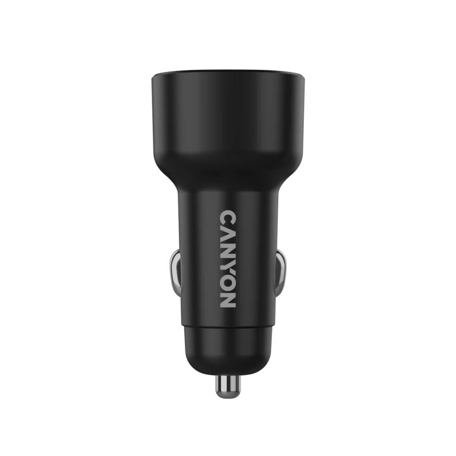 CANYON Car Adapter 2*USB/USB-C, 48 W
