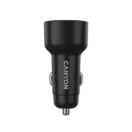 CANYON Car Adapter 2*USB/USB-C, 48 W