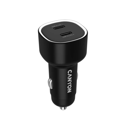 CANYON Car Adapter 2*USB-C, 60 W