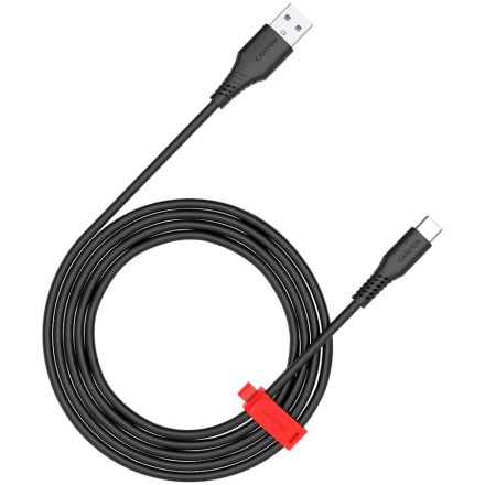 CANYON USB-A to USB-C Cable, Black, 2m
