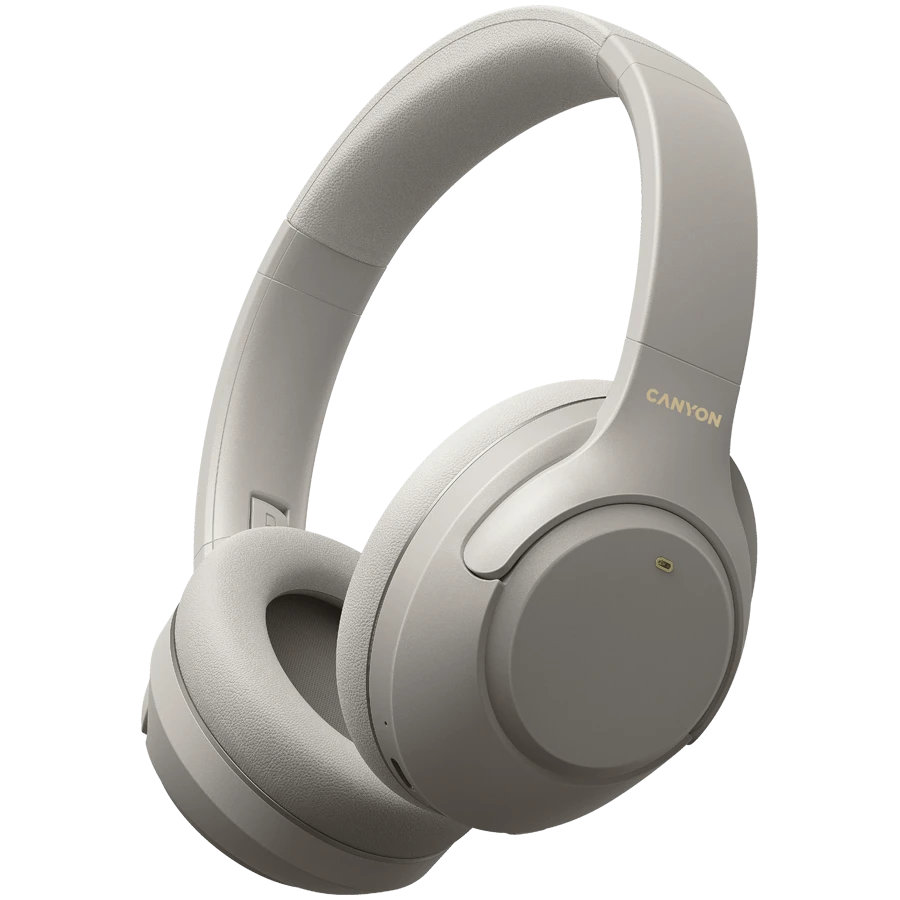 CANYON BTHS-6 Wireless Headphones, Gray