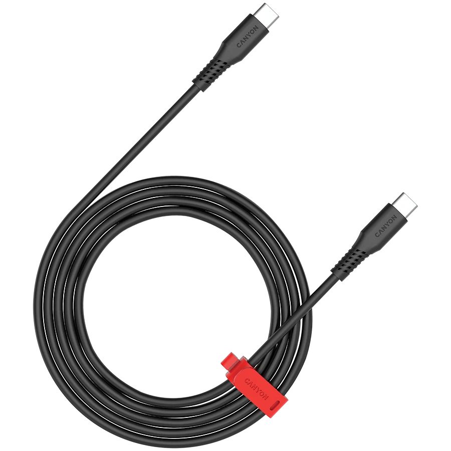 CANYON USB-C to USB-C Cable, Black, 2m