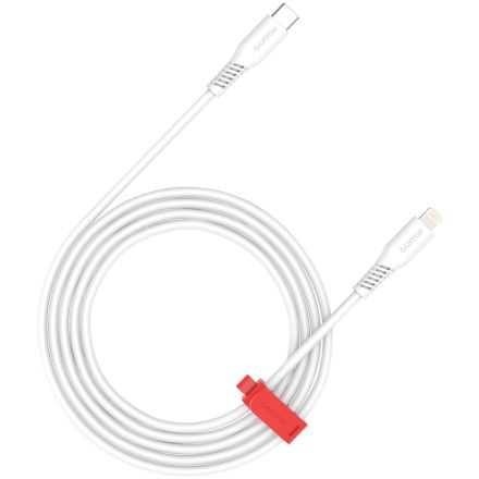 CANYON Кабель USB-C на Lightning, Белый, 1.2м
