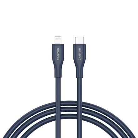 CANYON Кабель USB-C на Lightning, Тёмно-синий, 1м