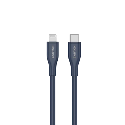 CANYON USB-C to Lightning Cable, Dark Blue, 1m