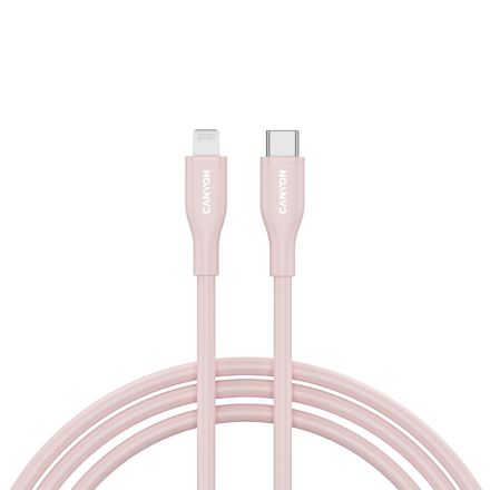 CANYON Кабель USB-C на Lightning, Розовый Песок, 1м