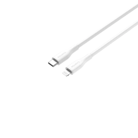 CANYON USB-C to Lightning Cable, White, 1m