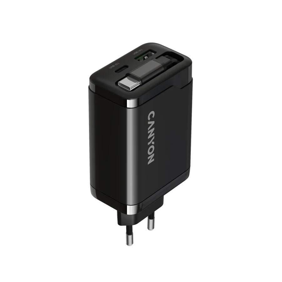 CANYON Power Adapter OnCharge 65RC 3*USB/USB-C USB Type-A, USB Type C, USB Type C, 65 W