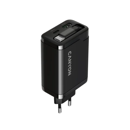 CANYON Power Adapter OnCharge 65RC 3*USB/USB-C USB Type-A, USB Type C, USB Type C, 65 W