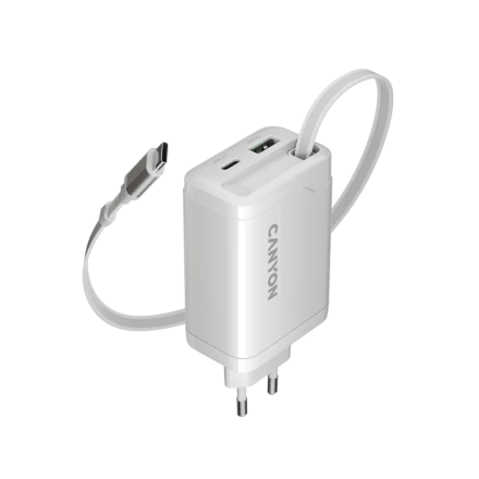 CANYON Power Adapter OnCharge 65RC 3*USB/USB-C USB Type-A, USB Type C, USB Type C, 65 W