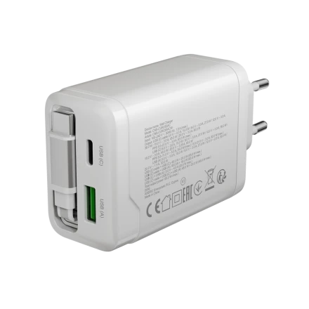 CANYON Power Adapter OnCharge 65RC 3*USB/USB-C USB Type-A, USB Type C, USB Type C, 65 W