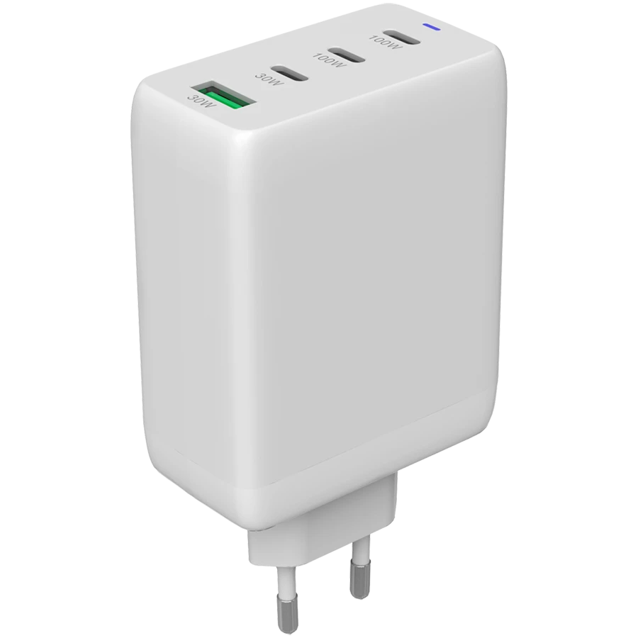 CANYON Power Adapter CU100ACC 4*USB/USB-C 3*USB Type C, USB Type-A, 100 W