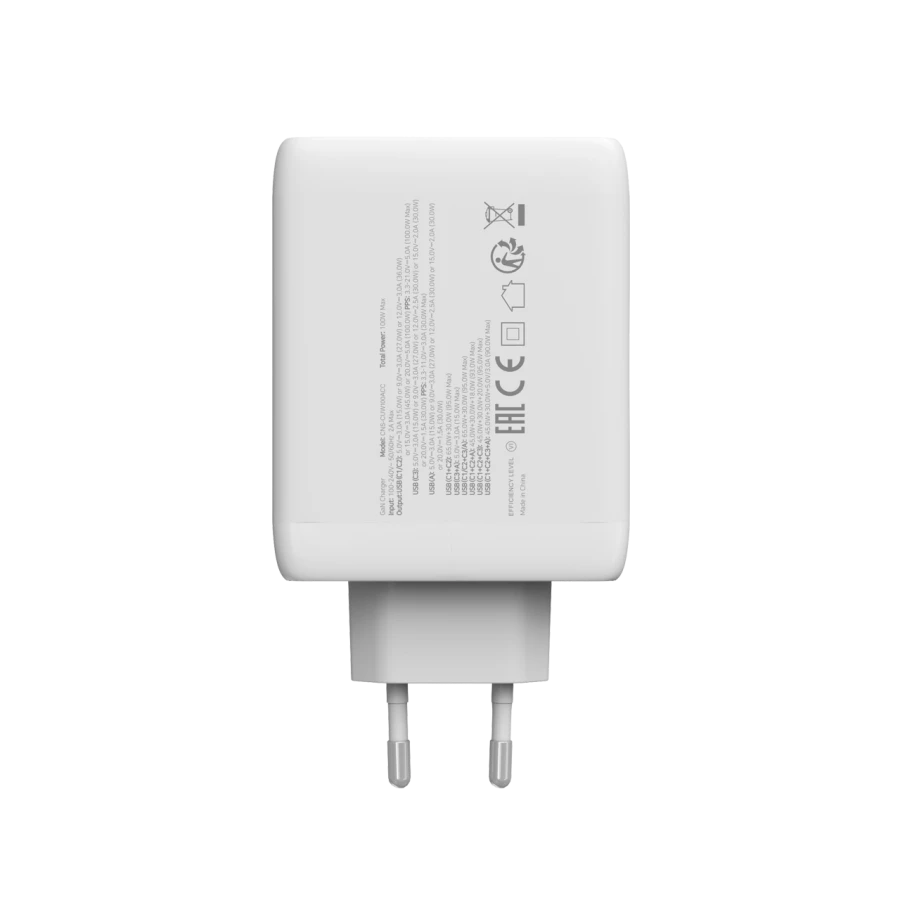 CANYON Power Adapter CU100ACC 4*USB/USB-C 3*USB Type C, USB Type-A, 100 W