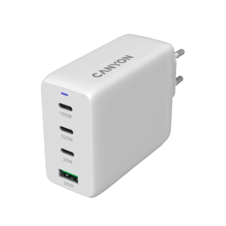 CANYON Power Adapter CU100ACC 4*USB/USB-C 3*USB Type C, USB Type-A, 100 W