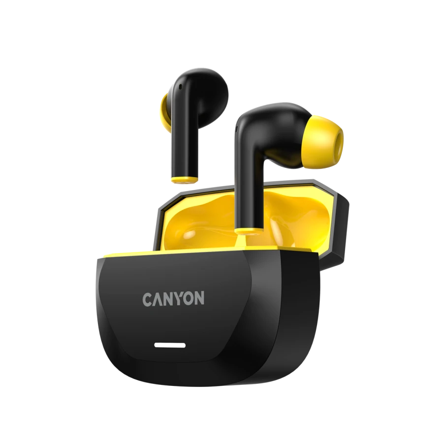 CANYON TWS-7 Wireless Headset, Black/Yellow