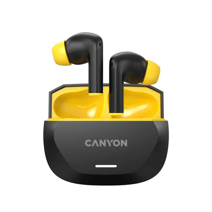 CANYON TWS-7 Wireless Headset, Black/Yellow