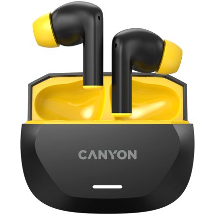 CANYON TWS-7 Wireless Headset, Black/Yellow