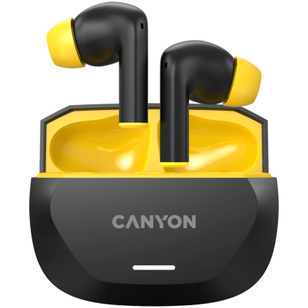 CANYON TWS-7 Wireless Headset, Black/Yellow