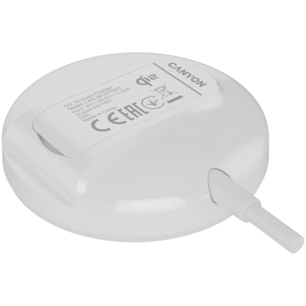 CANYON WS-105 Wireless Charger (1.5m), 15 W, White