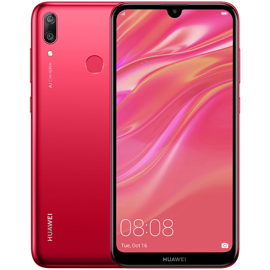 Мобильный телефон Huawei Y7 2019 3/32Gb Coral Red (DUB-LX1) Б\У