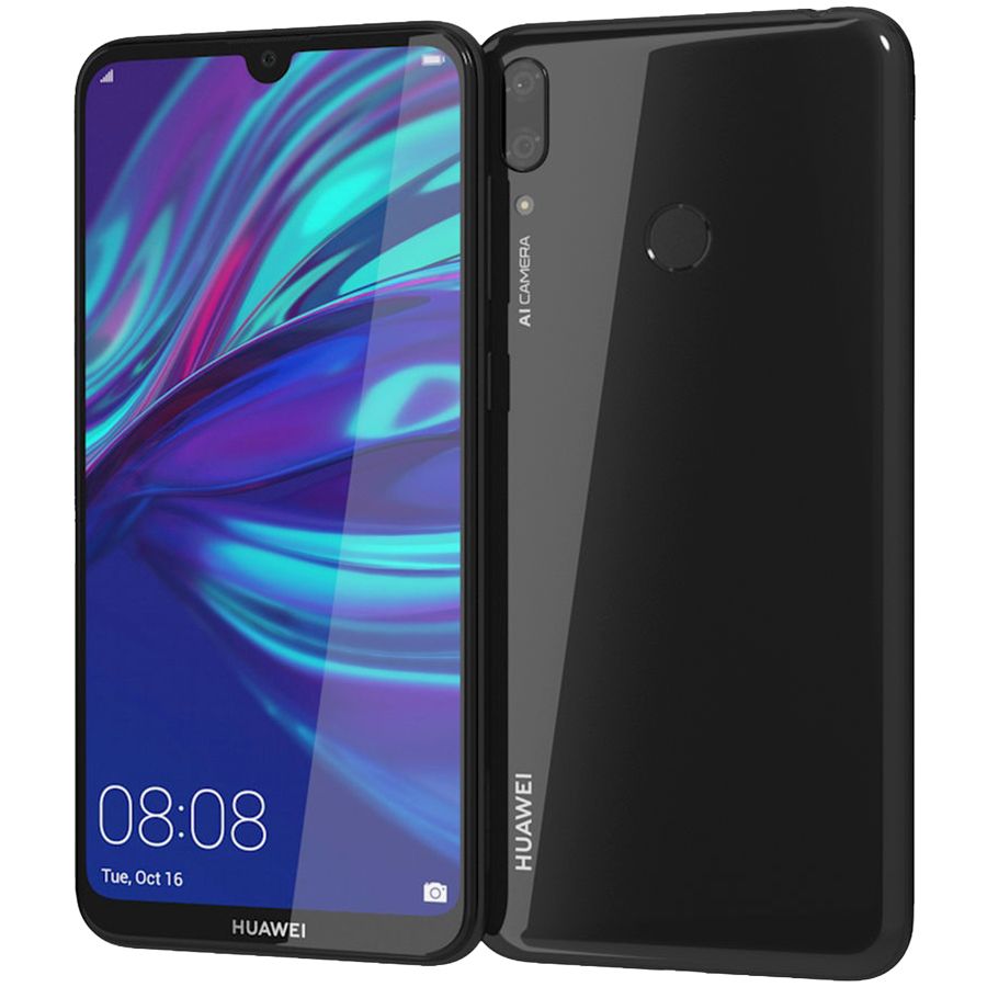 Мобільний телефон Huawei Y7 2019 32 GB Midnight Black Б\В