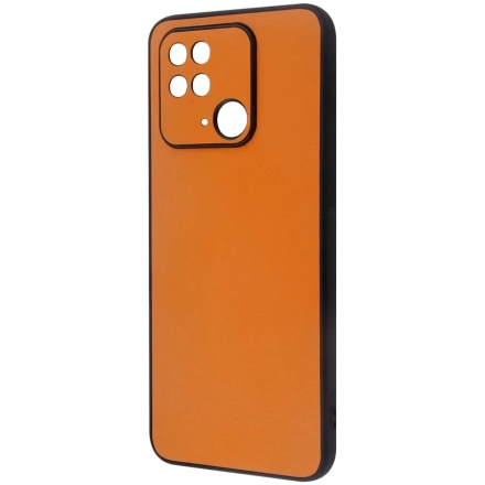 Чехол INVISIBLE PROTECT Leather Case для Samsung Galaxy A13, Оранжевый