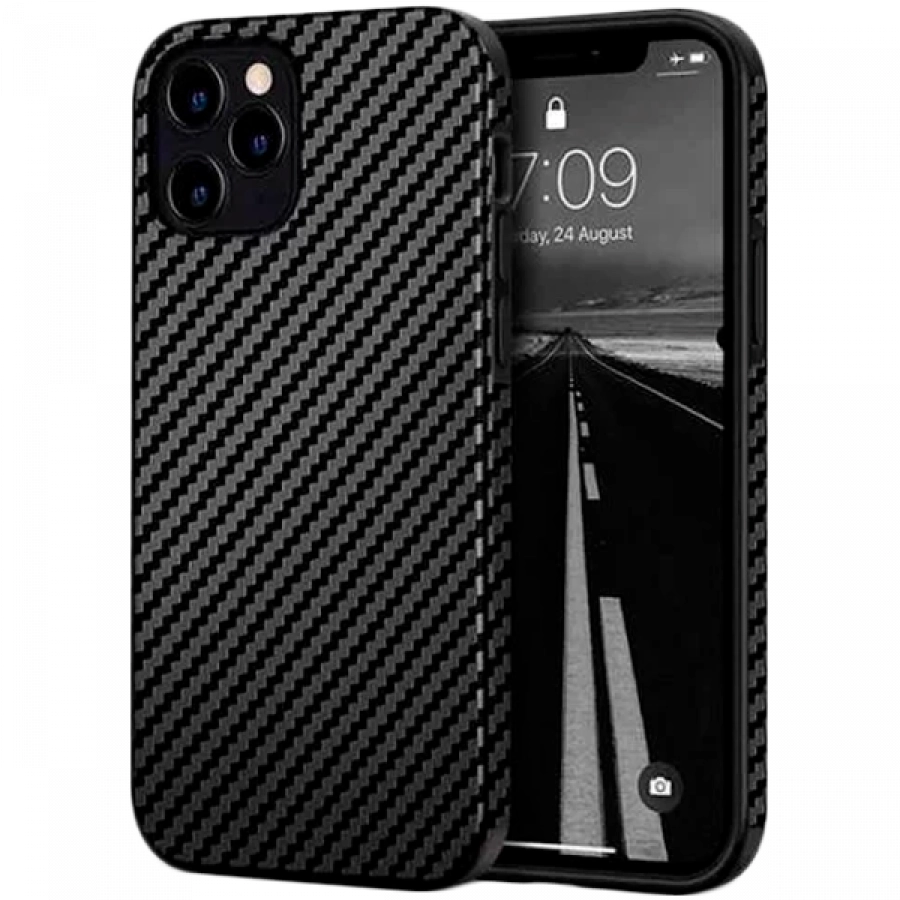 Чехол WIWU Full Soft Case для iPhone 12, Карбон
