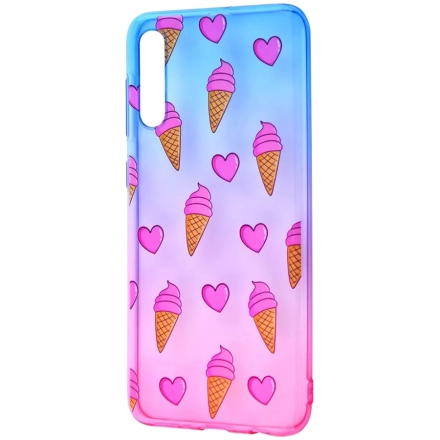 Чехол WAVE Sweet & Acid для Samsung Galaxy A30s/Samsung Galaxy A50, Голубой/Розовый