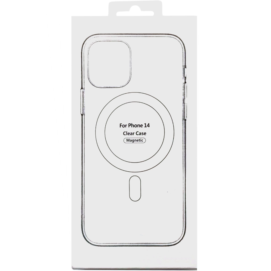 Чехол GELIUS с MagSafe для iPhone 14, Прозрачный