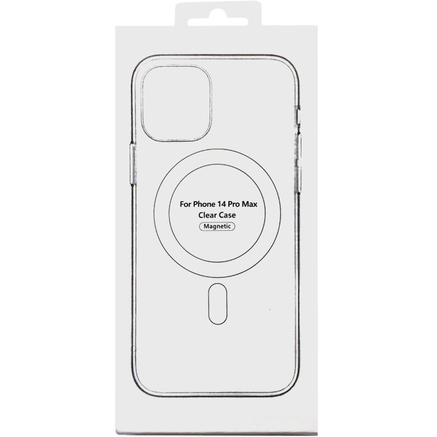 Чехол GELIUS с MagSafe для iPhone 14 Pro Max, Прозрачный