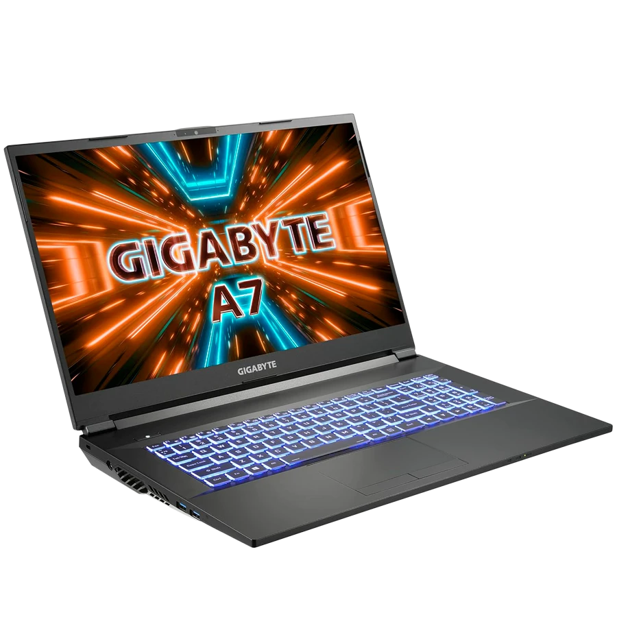 GIGABYTE A7 K1 17.3" 1920x1080, AMD Ryzen 7 5800H, 8 GB / 1 TB SSD, Black