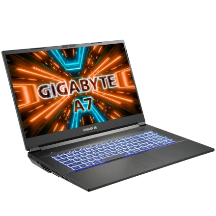 GIGABYTE A7 K1 17.3" 1920x1080, AMD Ryzen 7 5800H, 8 GB / 1 TB SSD, Black