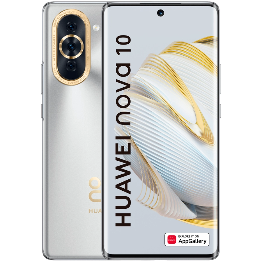 Huawei Nova 10 Pro 256 ГБ Серебристый