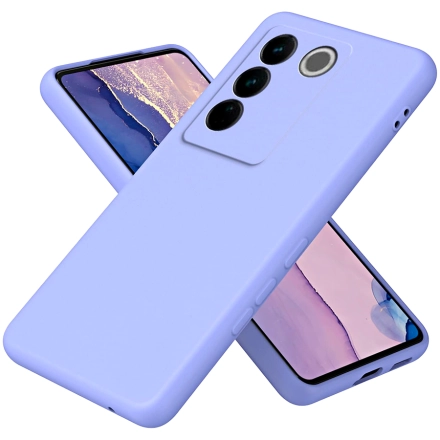 Чехол Silicone cover для Vivo V27E, Тёмно-синий