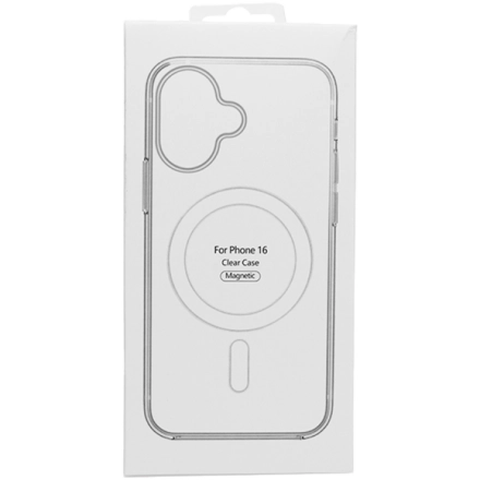 Чехол Clear case для iPhone 16, Прозрачный