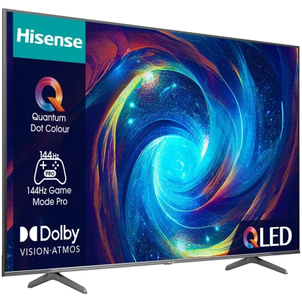 HISENSE TV QLED, 65", [Direct LED/QLED/AMD FreeSync Premium/Dolby Vision/VRR Technology], Black (65E7KQ PRO)