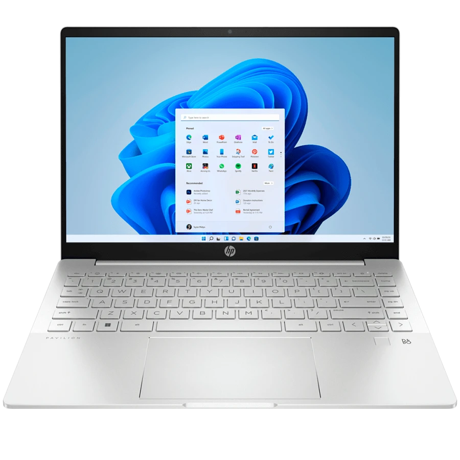 HP INC Pavilion Plus 14", AMD Ryzen 5 7000 Series, AMD Radeon, 16 GB / 512 GB SSD, Silver