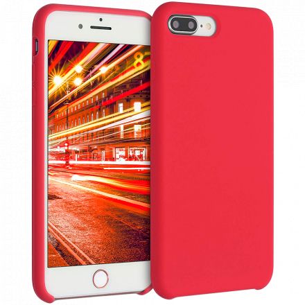 Чехол Силиконовый  для iPhone 7 Plus, Красный