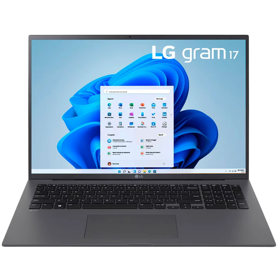LG Gram 17, 17, Intel Core i7, 11th generation, 16 GB, Black / 512GB SSD