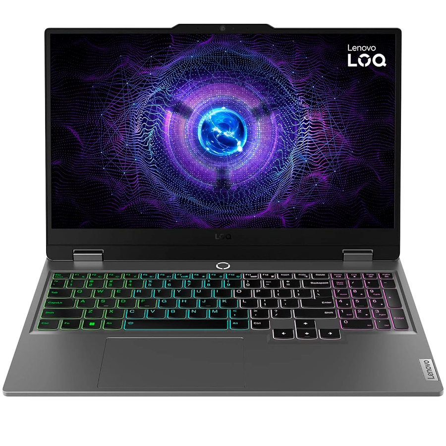 LENOVO LOQ 15, 15", Intel Core i7 Processor, 16 GB, 512 GB, Nvidia GeForce RTX 4060, Black