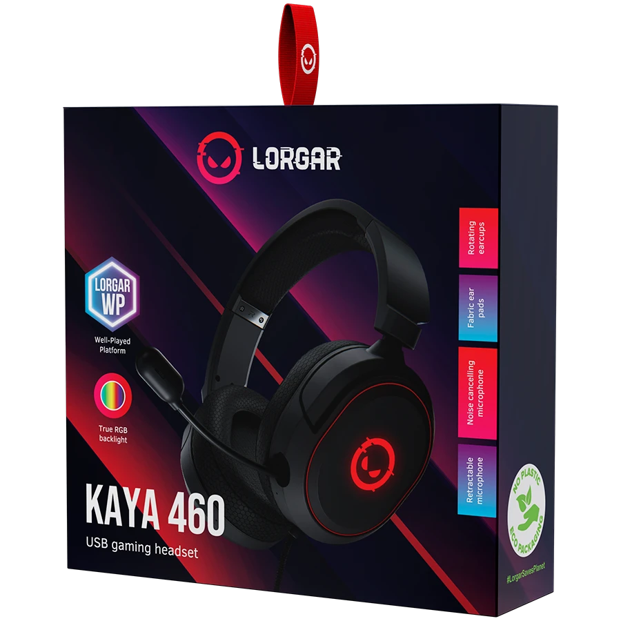 LORGAR Headset, Black