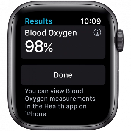 Apple Watch Series 6 GPS, 44mm, Space Gray, Black Sport Band