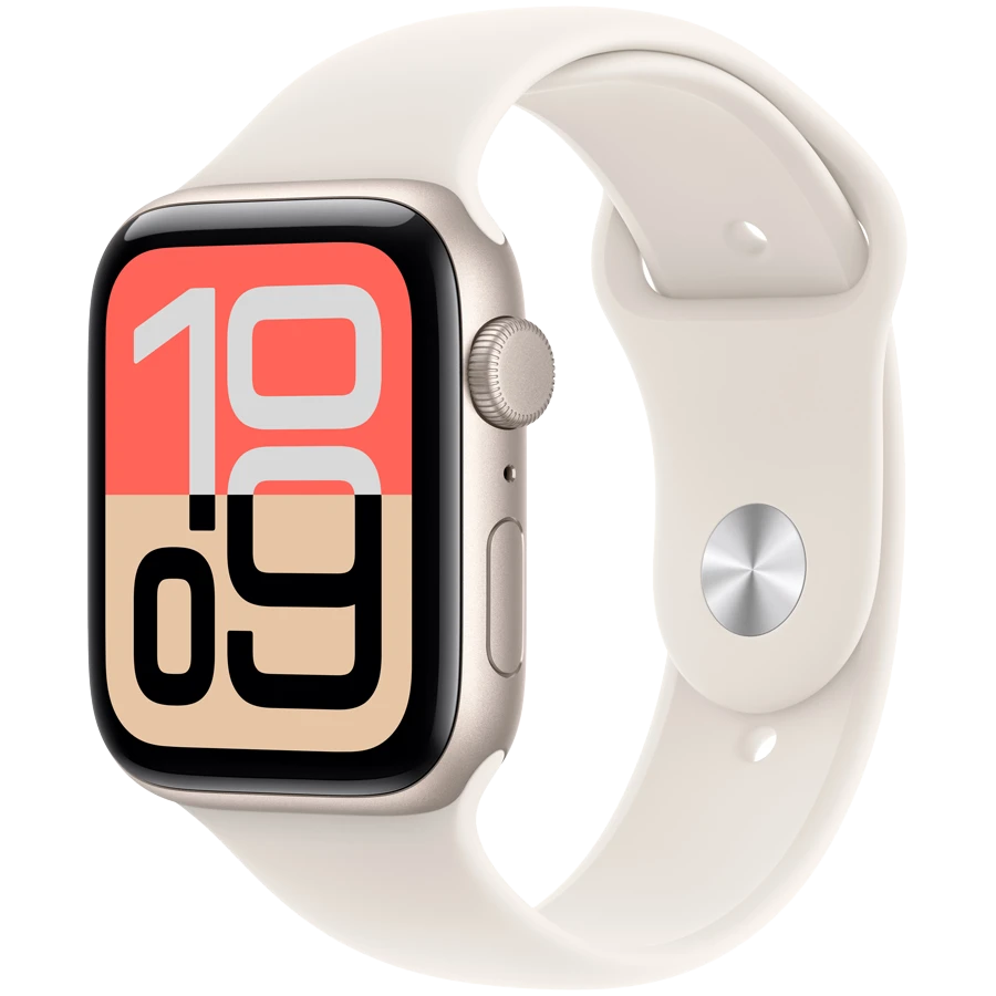 Apple Watch SE GPS Gen.3, 44mm, Starlight, Starlight Sport Band, S/M