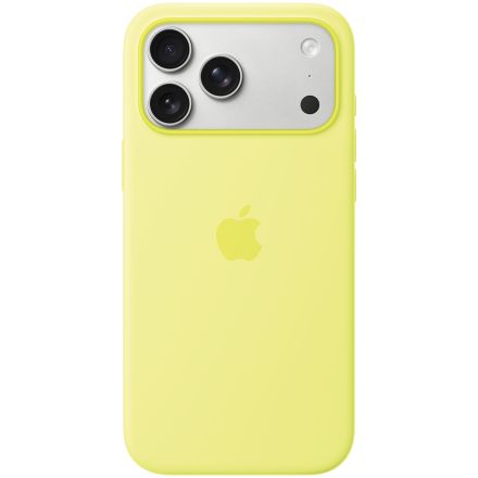Чехол Apple силиконовый with MagSafe с MagSafe для iPhone 17 Pro Max, Неоновый желтый