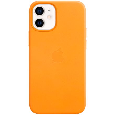 Чехол Apple Leather Case with MagSafe с MagSafe для iPhone 12 mini, California Poppy