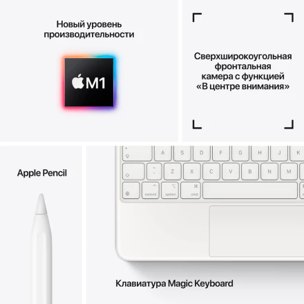 iPad Pro 11 (3rd Gen), 256 ГБ, Wi-Fi, Серебристый
