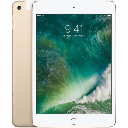 iPad mini 4, 64 ГБ, Wi-Fi+4G, Gold