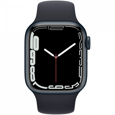 Apple Watch Series 7 GPS, 41mm, Midnight, Midnight Sport Band